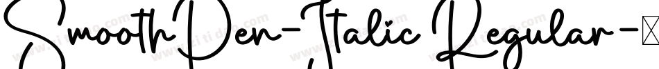 SmoothPen-Italic Regular字体转换